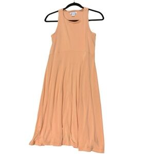 Athleta Santorini Thera Sleeveless Midi Dress Cactus Peach Exercise Yoga Medium